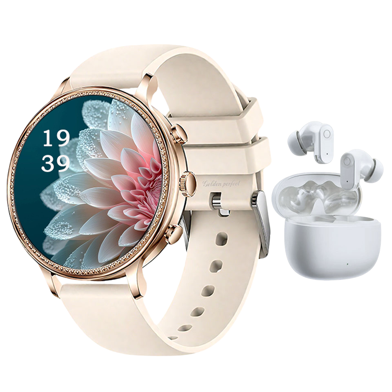 s-zoom.file_-356.png Women Smart Watch & Earbuds Combo Android & iOS Compatible - Best Value. - Image 1