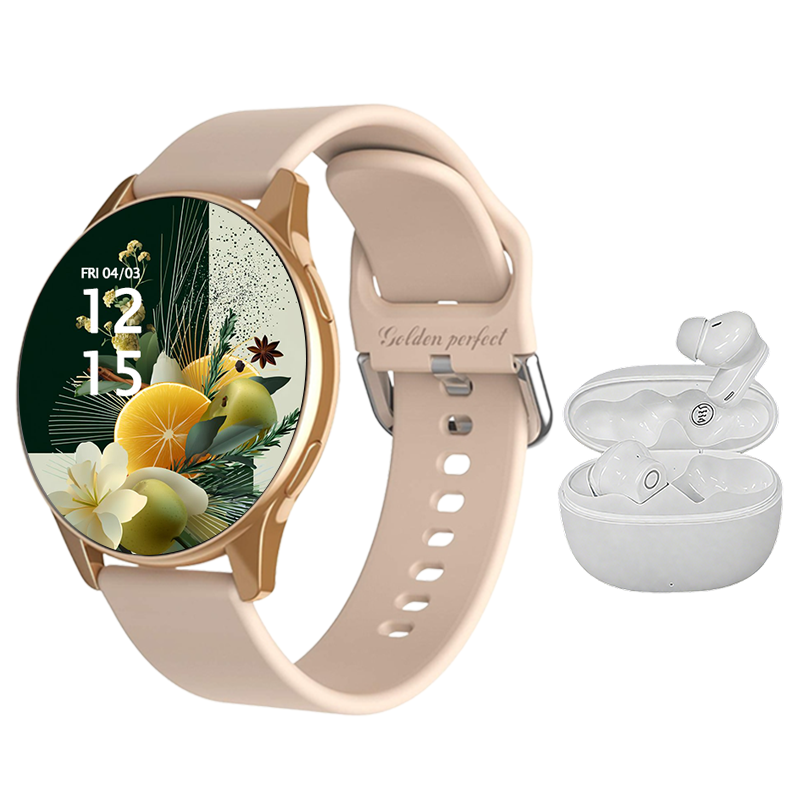 s-zoom.file_-359.png Women Smart Watch & Wireless Earbuds Combo Android & iOS Compatible . - Image 1
