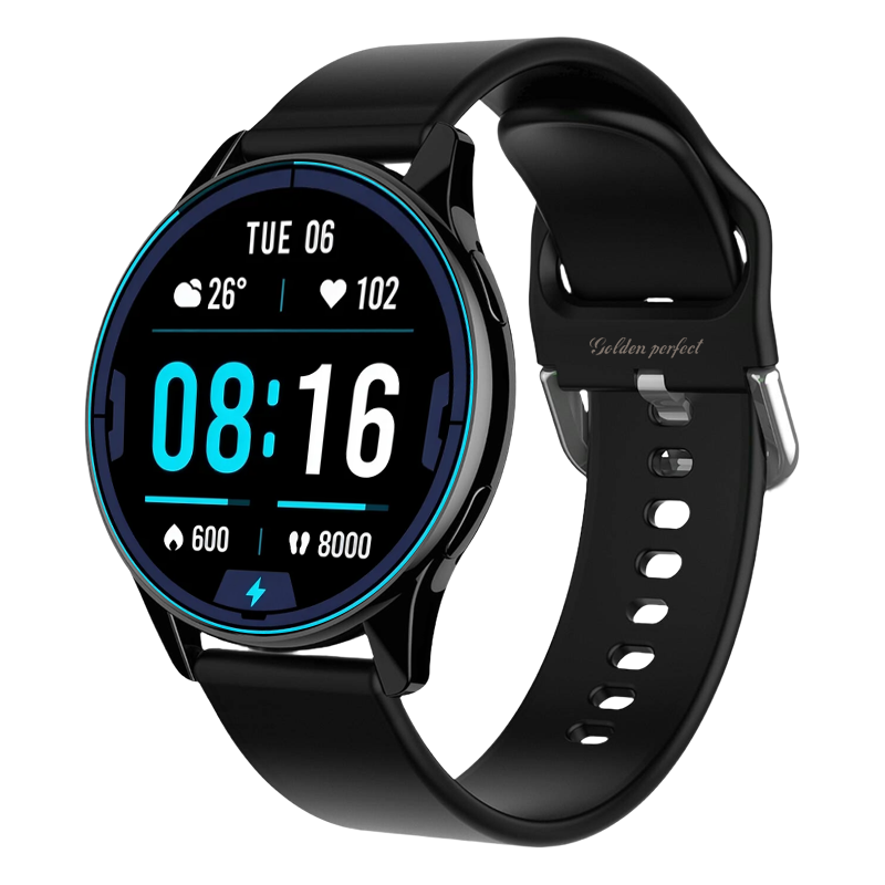 s-zoom.file_-368.png Men's Executive Black Smartwatch 1.52" Round HD Classic Watch Fitness - Image 1