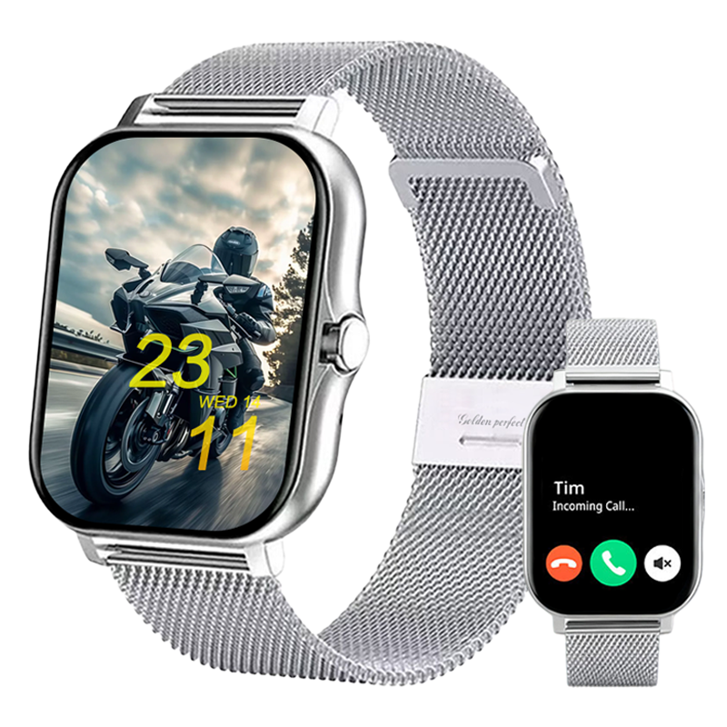 s-zoom.file_-394.png Android & iOS Compatible Women's 1.83" Smartwatch Trendy Fashion HD - Image 1