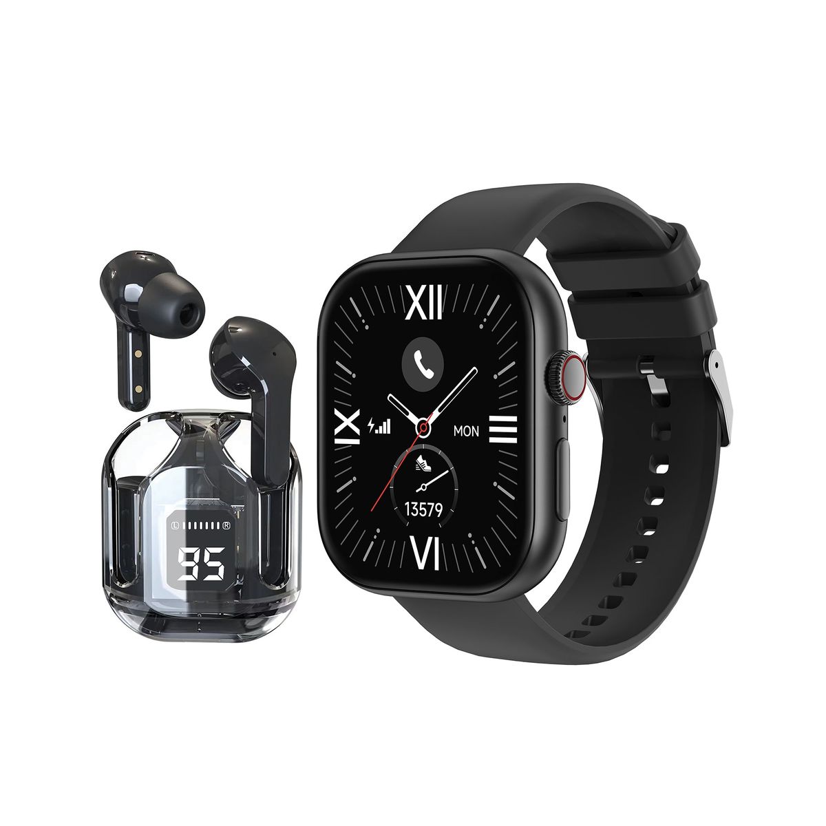 s-zoom.file_-413.jpg Polaroid Groovy Wearable Kit - Smartwatch & Wireless Earbuds Combo - Image 1
