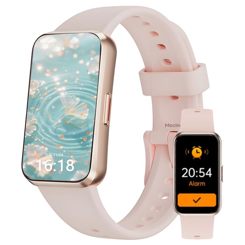 s-zoom.file_-427.jpg Mecina Fitness Watch for Women with BP HR SpO2 Stress & Sleep Tracking - Image 1