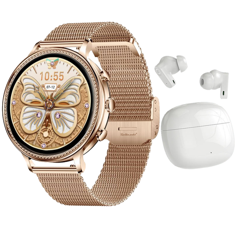 s-zoom.file_-428.png Women's Smartwatch & Wireless Earbuds Gift Set - Stylish Health Combo - Image 1