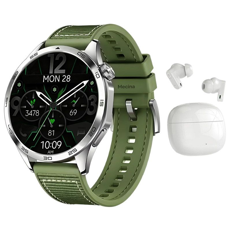 s-zoom.file_-467.jpg Men's Everyday Smart Watch + Bluetooth Earbuds - Android & iOS Compatible - Image 1