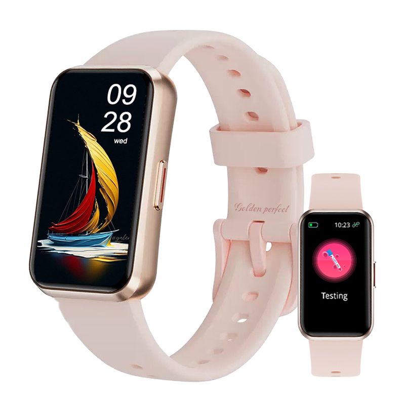 s-zoom.file_-483.jpg Women's Golden Perfect Smart Watch - Fitness Tracker For Daily Health - Image 1