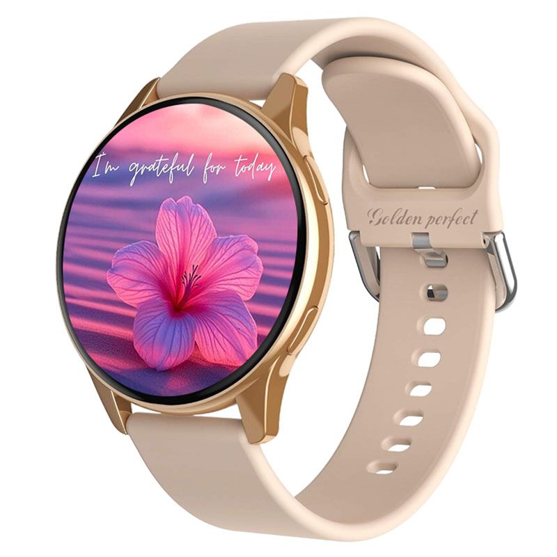 s-zoom.file_-503.jpg Weekend Chic Women Smartwatch 1.52" AMOLED HD Rose Gold 100+ Sports Pro - Image 1