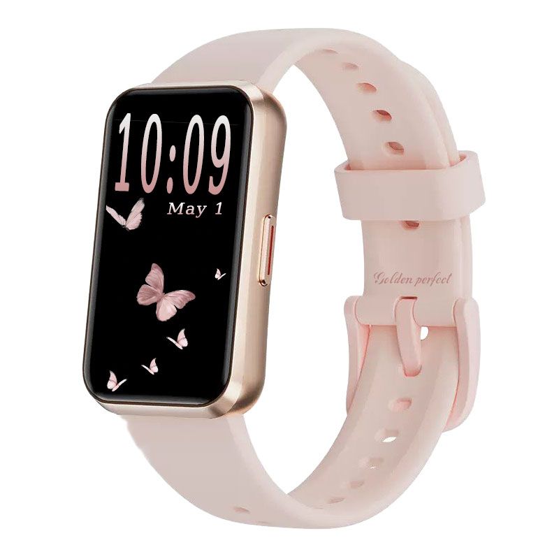 s-zoom.file_-533.jpg Smartwatch for Women - 1.47" HD Square Rose Gold Gift Watch for Her - Image 1