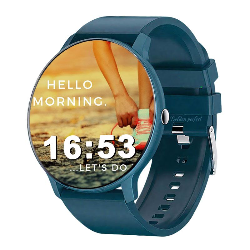 s-zoom.file_-544.jpg Smartwatch for Students - 1.28" HD Blue Strap Fitness & Activity Tracker - Image 1