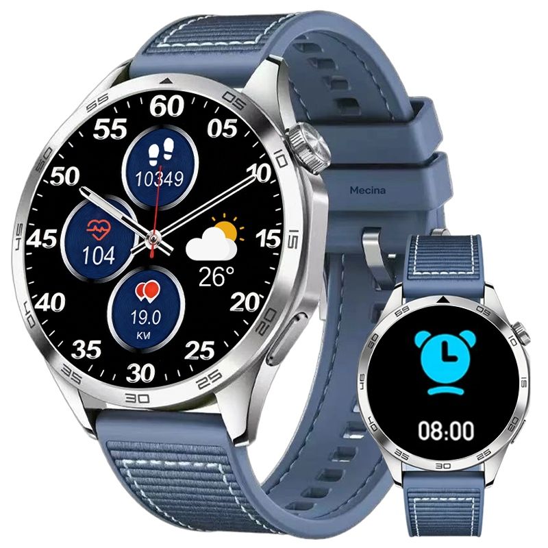 s-zoom.file_-644.jpg Fitness Smartwatch for Men -Mecina 1.52 HD Sports Watch Heart Rate Monitor - Image 1