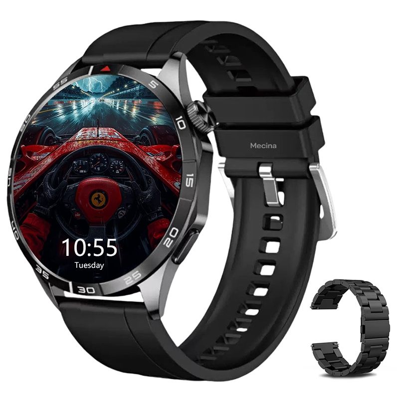 s-zoom.file_-682.jpg Bluetooth Smart Watch-Fitness Tracker with Heart Rate Monitor,Step Counter - Image 1