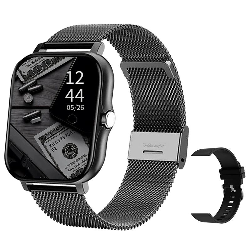 s-zoom.file_-693.jpg Value Square Smartwatch Men 1.83" Dual Strap Android & iOS Compatible Pro - Image 1