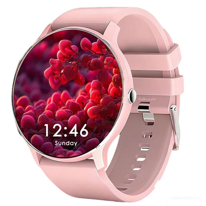 s-zoom.file_-742.jpg Smart Watch for Women 1.28" AMOLED Bluetooth Calling Fitness Tracker - Image 1
