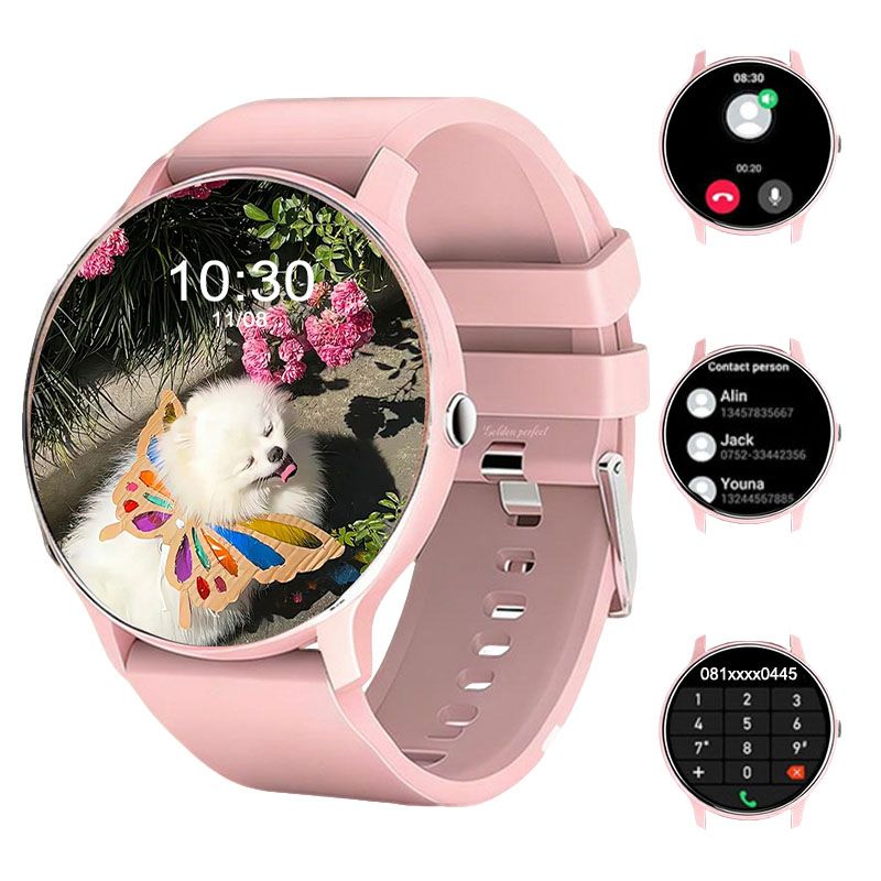 s-zoom.file_-759.jpg Golden Perfect Women's Smartwatch - Student Budget Edition - Image 1