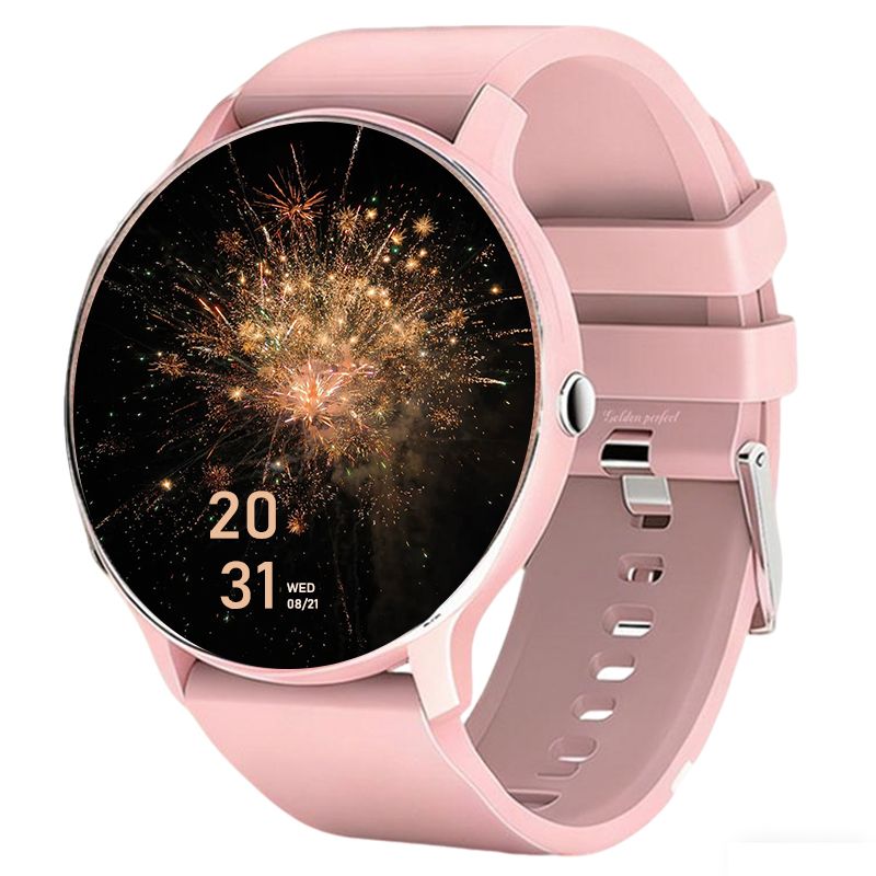 s-zoom.file_-773.jpg Smartwatch for Women 1.28" AMOLED Health Fitness Tracker Water Resistant - Image 1