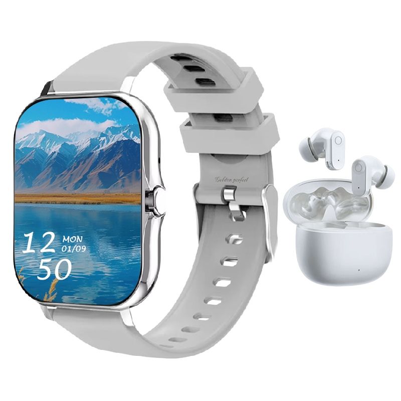 s-zoom.file_-782.jpg Men's Smart Watch & Earbuds Combo - Android & iOS Compatible. - Image 1
