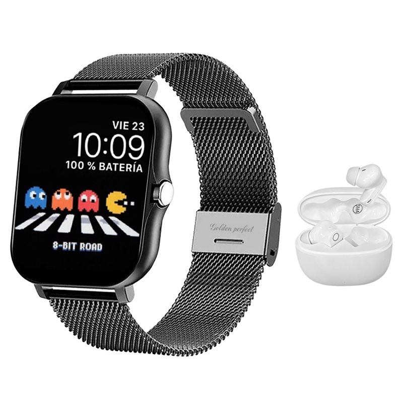 s-zoom.file_-790.jpg Smart Watch For Men & Earbuds Set for Men - Android & iOS Compatible. - Image 1