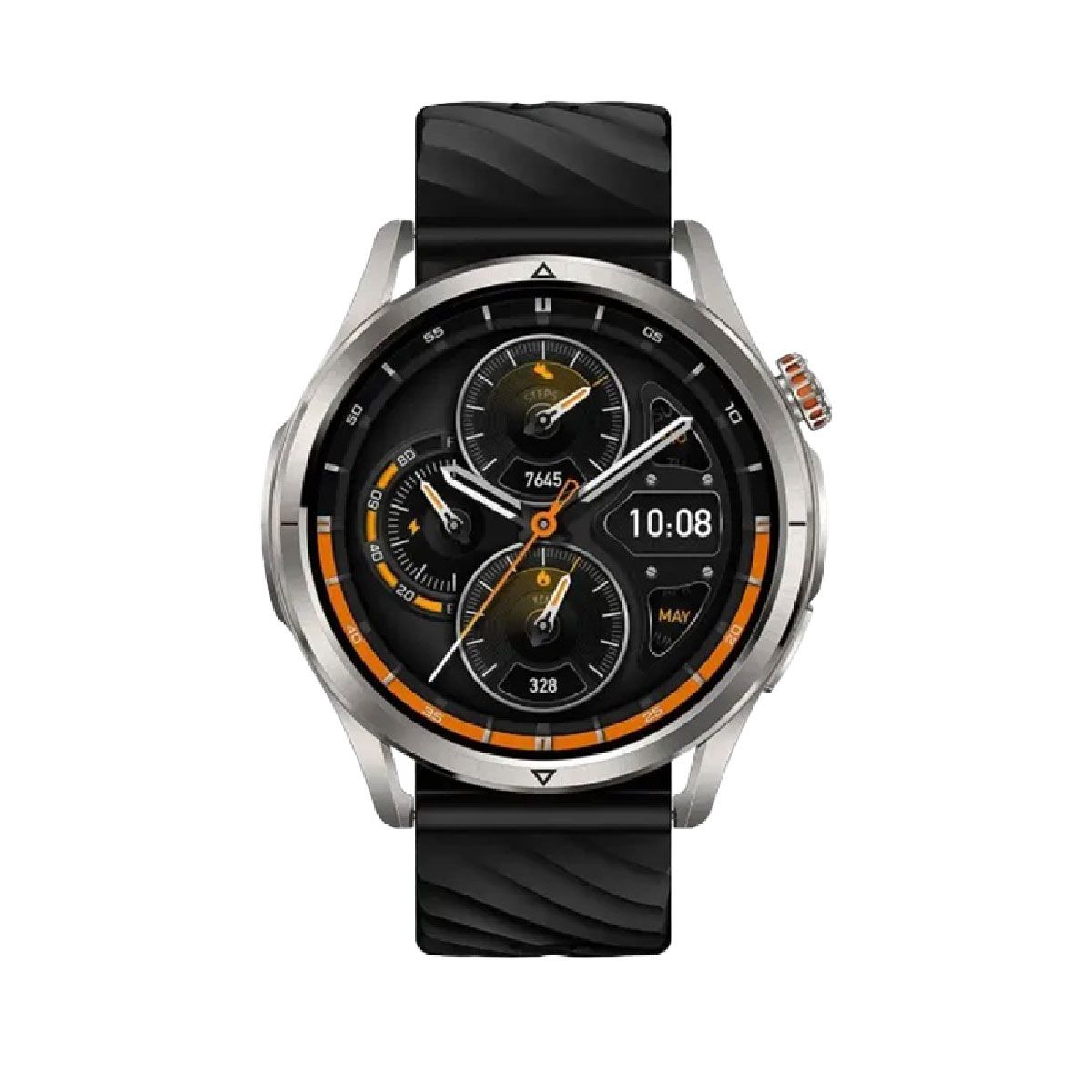 s-zoom.file_-795.jpg KOSPET Magic R10 GPS Smart Watch for Men, Stainless Steel Body, Silver - Image 1