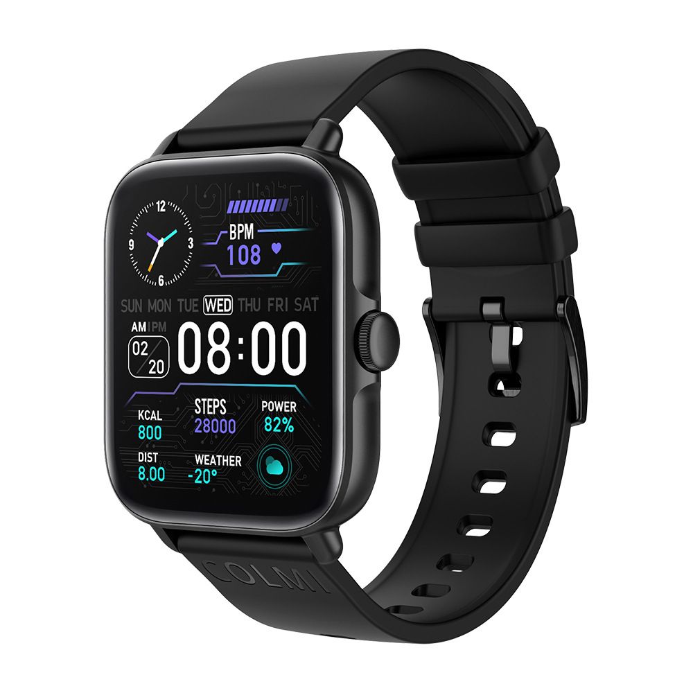 s-zoom.file_-799.jpg 1.69 Smart Watch with Bluetooth Calling, Heart Rate Monitor, IP67 - Black - Image 1