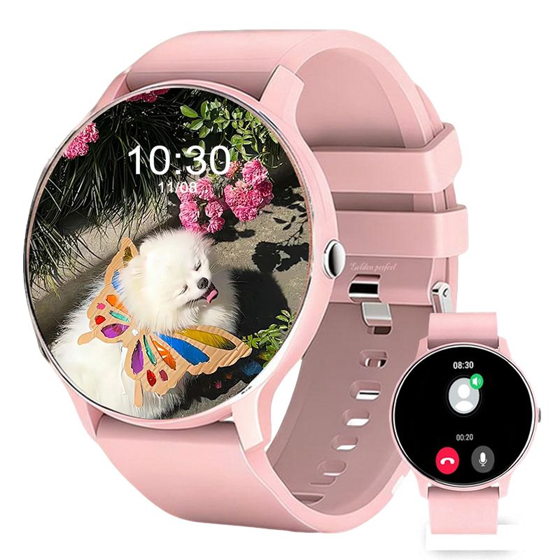 s-zoom.file_-817.jpg Golden Perfect Women's Trendy Smartwatch - Active & Stylish - Image 1