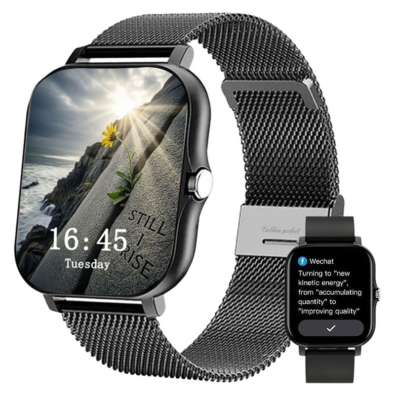 s-zoom.file_-831.jpg Men's Fitness Starter Smart Watch 1.83" HD Dual Strap Activity Tracker - Image 1