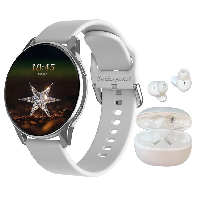 s-zoom.file_-842.jpg Golden Perfect Women's Sports Smartwatch & Bluetooth Earbuds Combo - Image 1