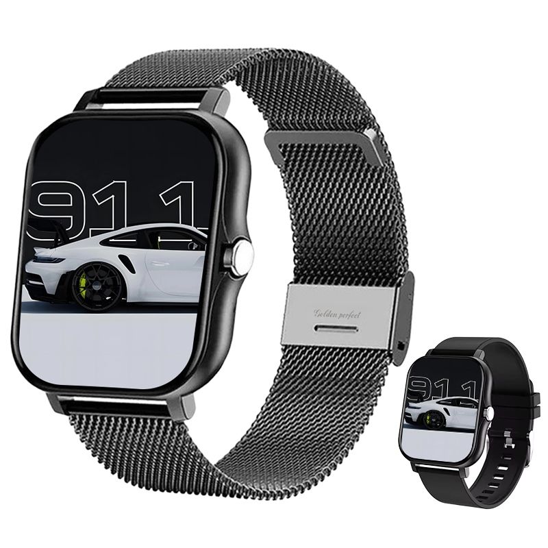 s-zoom.file_-998.jpg Urban Active Dual Strap Fitness Smartwatch - 1.83" Square HD for Men - Image 1