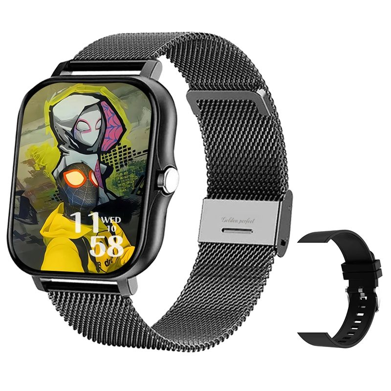 s-zoom.file_-999.jpg Large Screen Smartwatch for Men - 1.83" Square HD, Easy Read & Comfort Fit - Image 1
