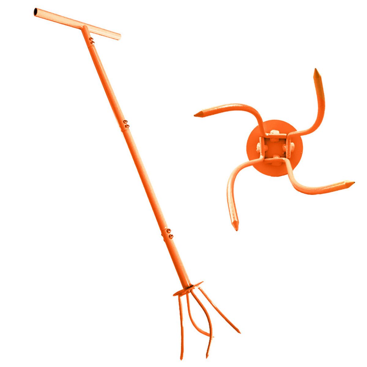 s-zoom.filetakealot-100049664-1.jpg Garden Soil Aerator Hole Digger 4 Claw Grubber Soil Catcher Weeder - Image 1