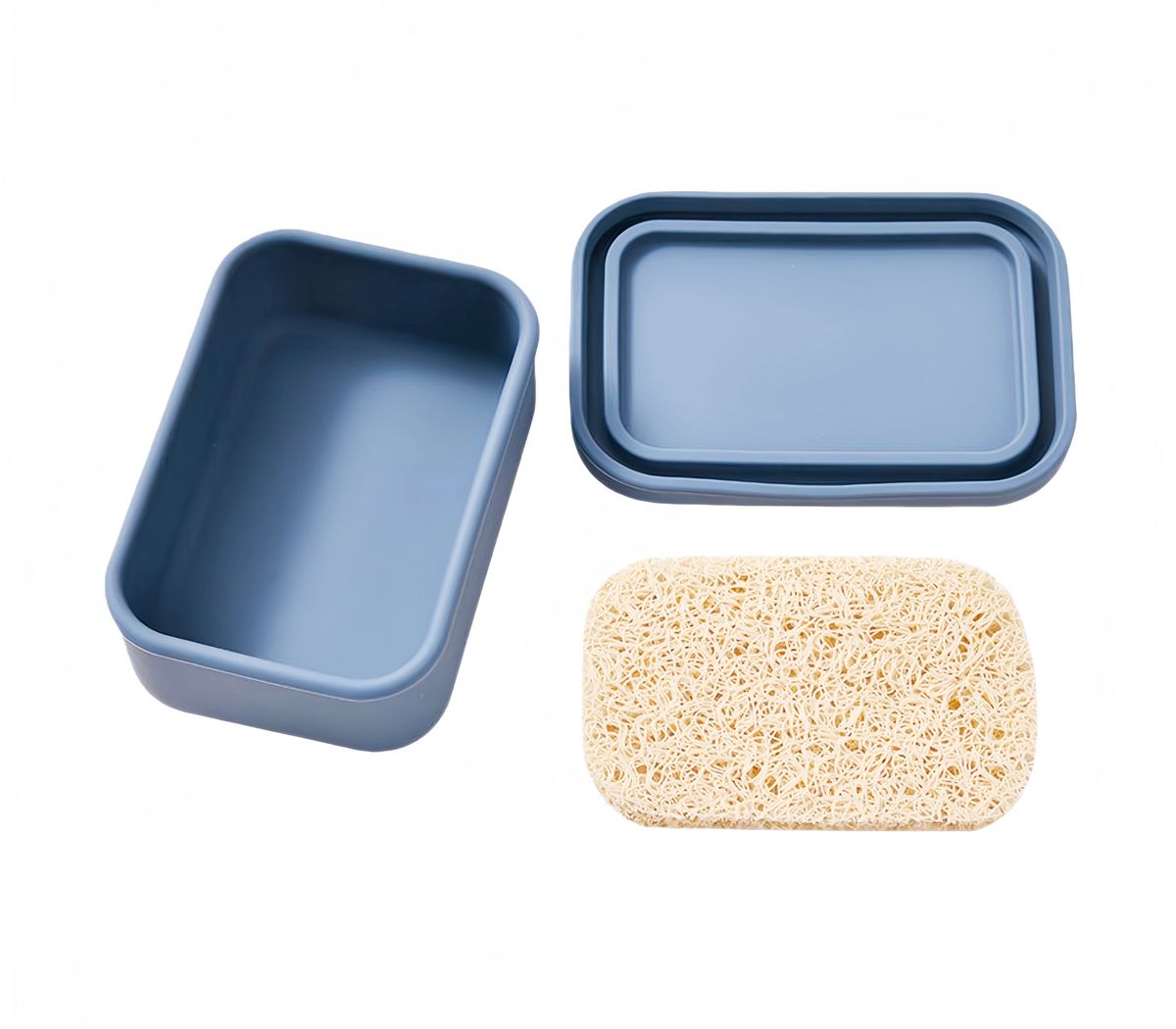 s-zoom.filetakealot-100596808-1.jpg Leak Proof Silicone Soap Case with Draining Layer for Bathroom,Travel - Image 1