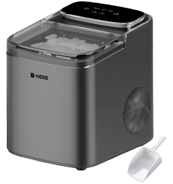 s-zoom.filetakealot-100600512-1.png X-HOME Electric Countertop Ice Maker - Self-Cleaning -12kg/24Hr- Bullet Ice - Image 1