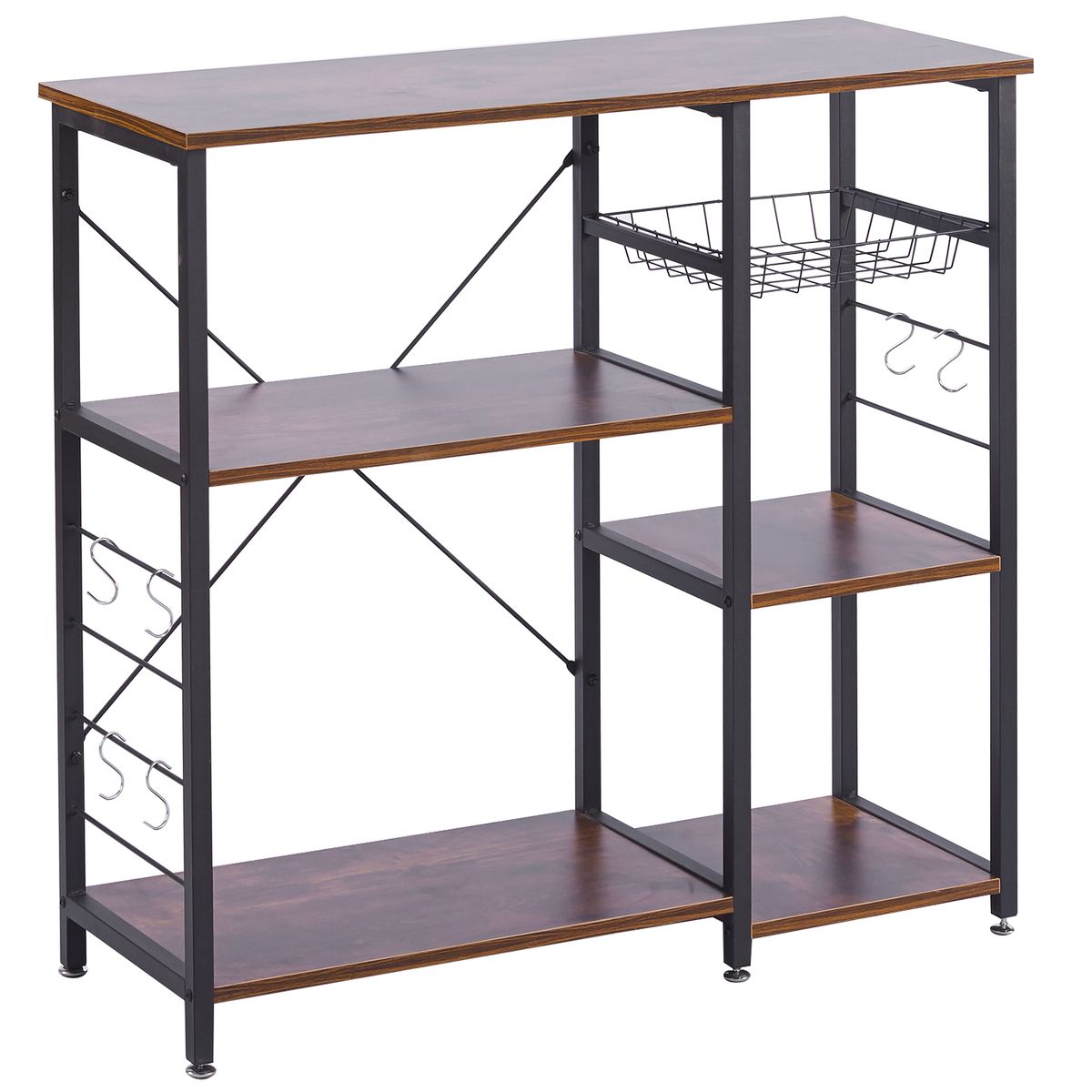s-zoom.filetakealot-100614608-1.jpg Storage Rack Kitchen Shelf Organizer Microwave Oven Coffee Console Table - Image 1