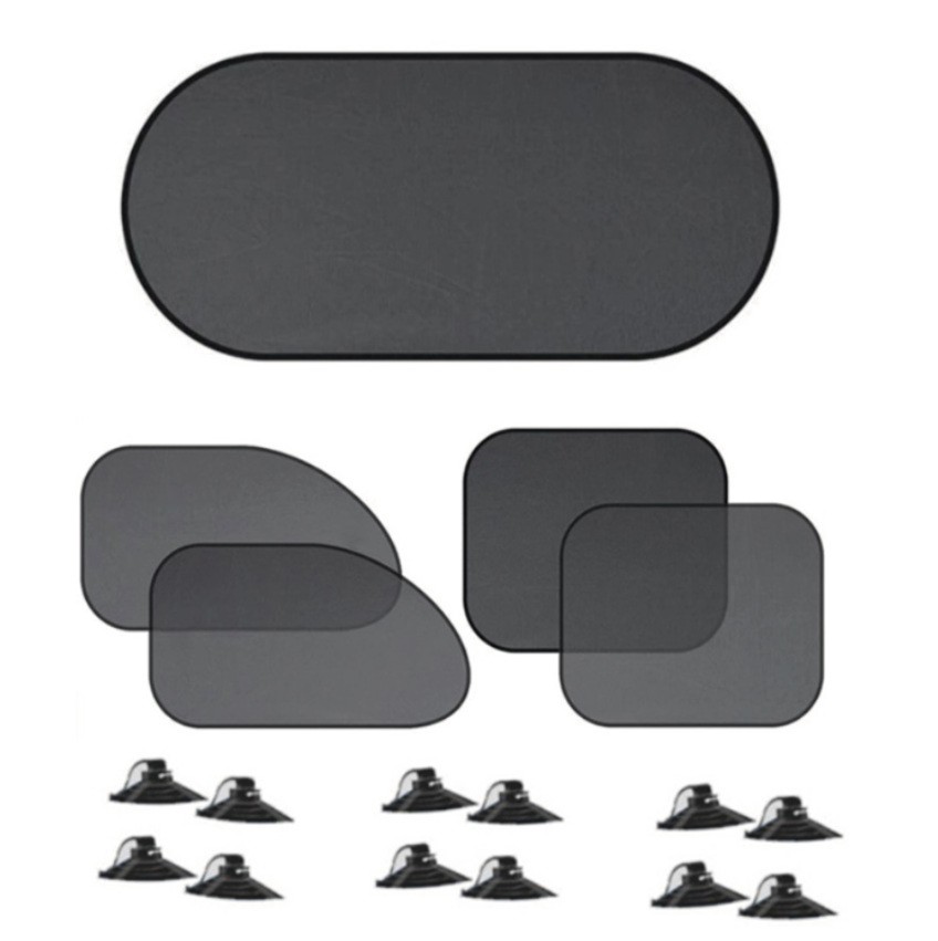 s-zoom.filetakealot-100791321-1.png 5-Piece Set Of Summer Car Sun Visors,Car Mesh Covers, And Window Sun Visors - Image 1