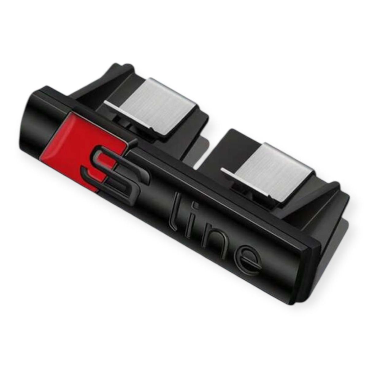 s-zoom.filetakealot-100844900-1.jpg Audi S-Line Metal Emblem Badge - Grill Mount With Fasteners - Image 1