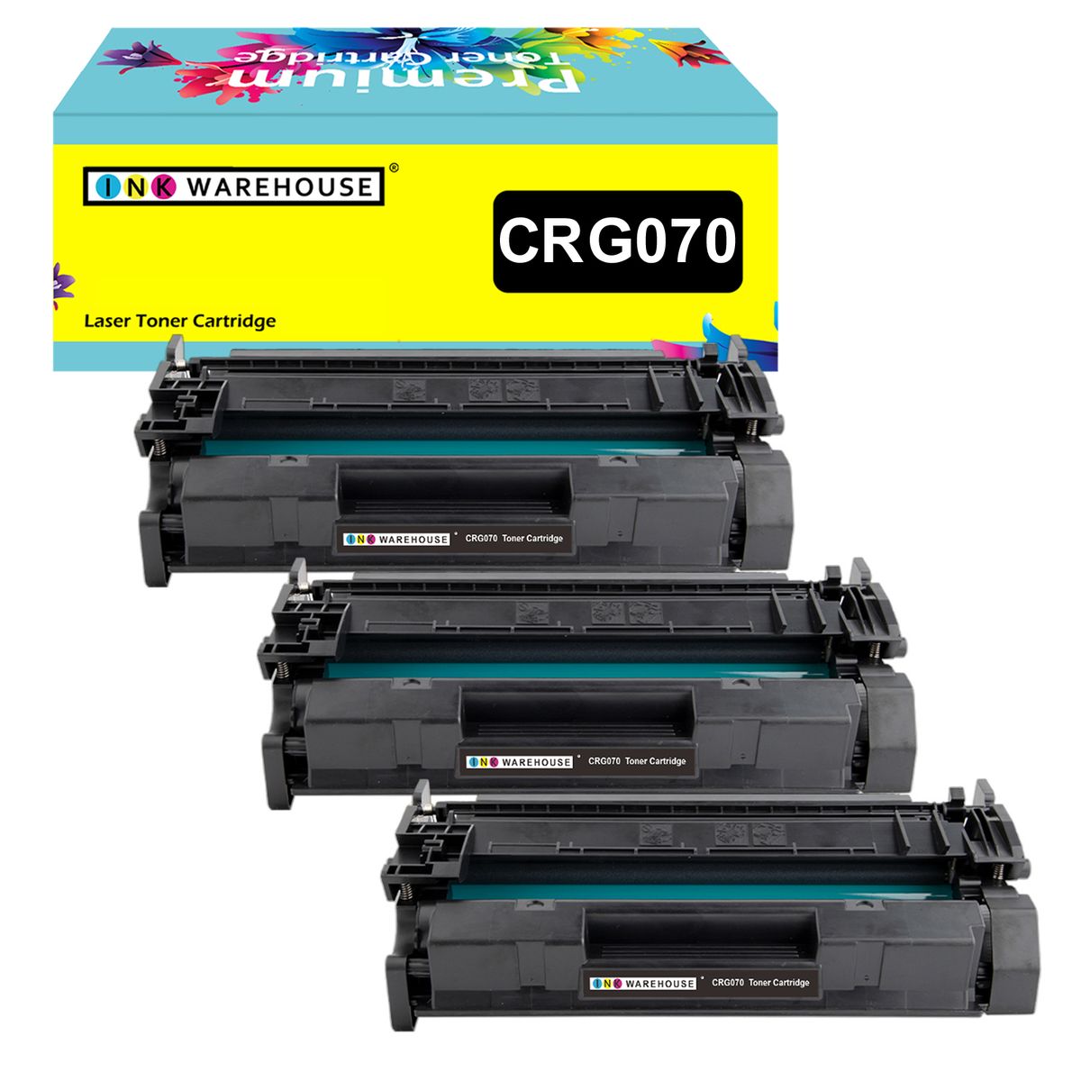 s-zoom.filetakealot-100929698-1.jpg Ink Warehouse Compatible Canon 070 / CRG 070 Black Toner Cartridge X 3 - Image 1