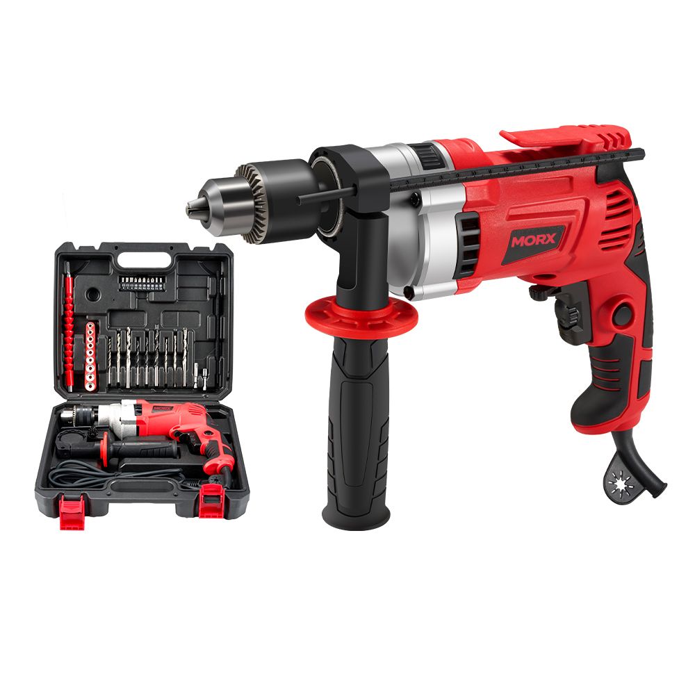 s-zoom.filetakealot-100940129-1.jpg MORX Electric Impact Drill 0-3000 RPM, 910W Corded Impact Drill - Image 1