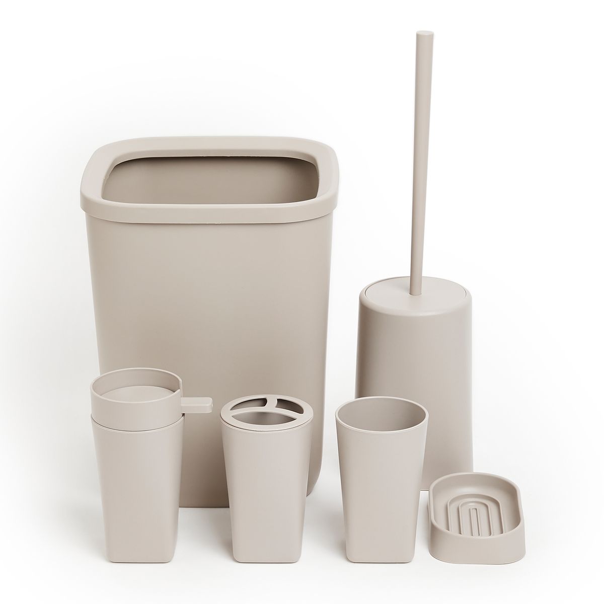 s-zoom.filetakealot-100972308-1.jpg G&M Contemporary Stone 6-Piece PP Bathroom Accessory Set - Image 1
