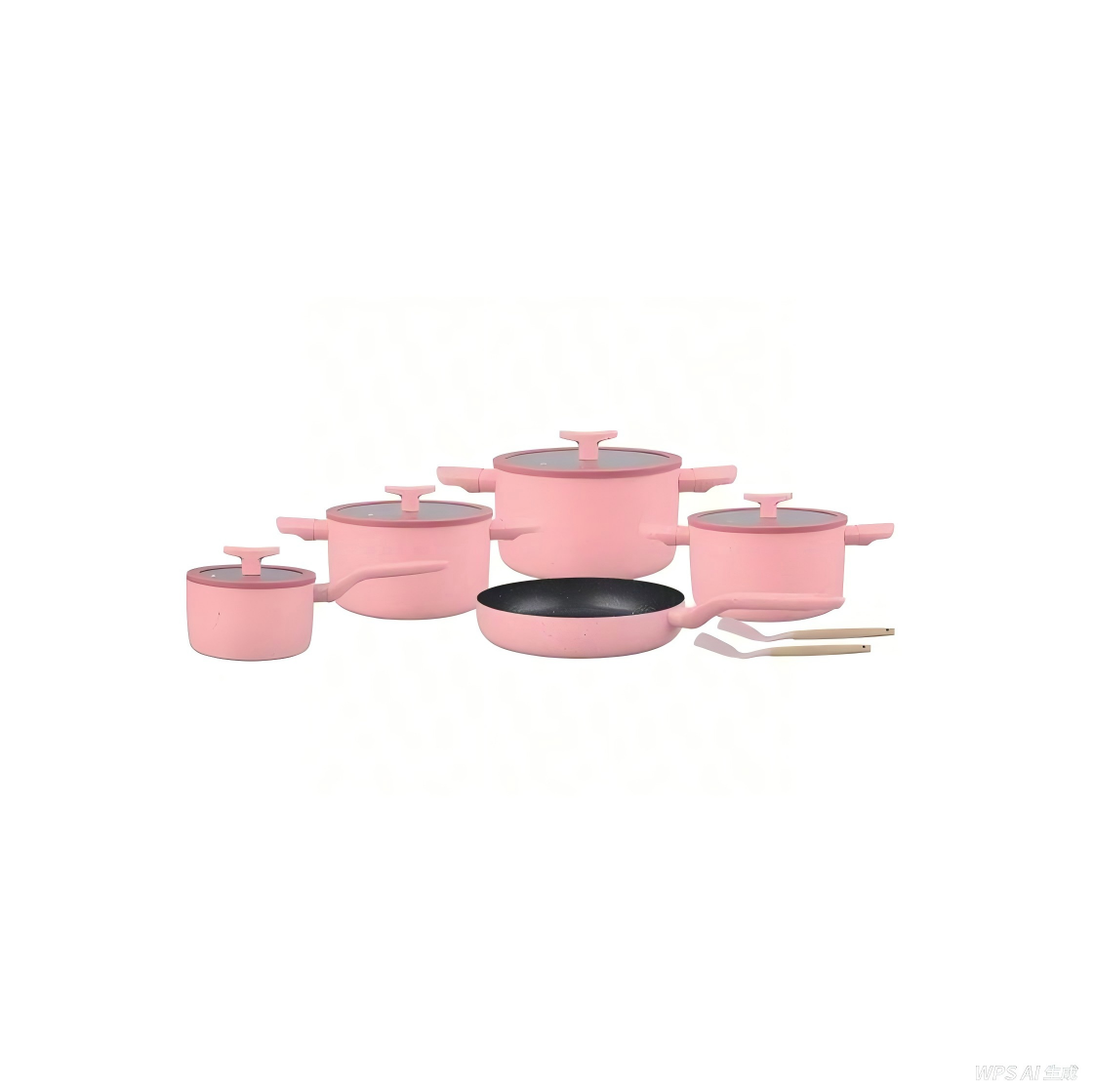 s-zoom.filetakealot-101159329-1.png Best Quality 11 Piece Cookware Set - Pink - Image 1