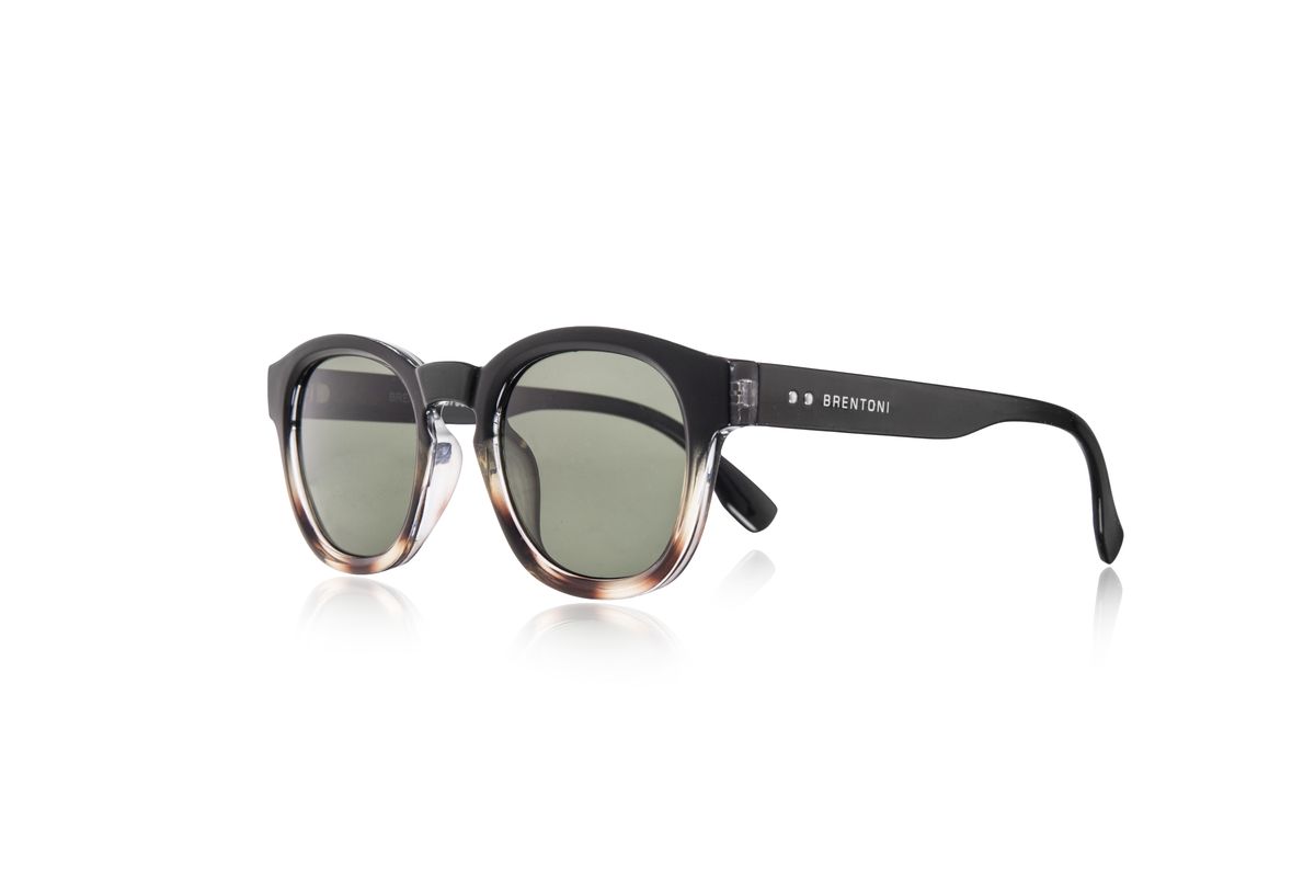 s-zoom.filetakealot-101260607-1.jpg Brentoni Unisex demi Round Sunglass - Image 1