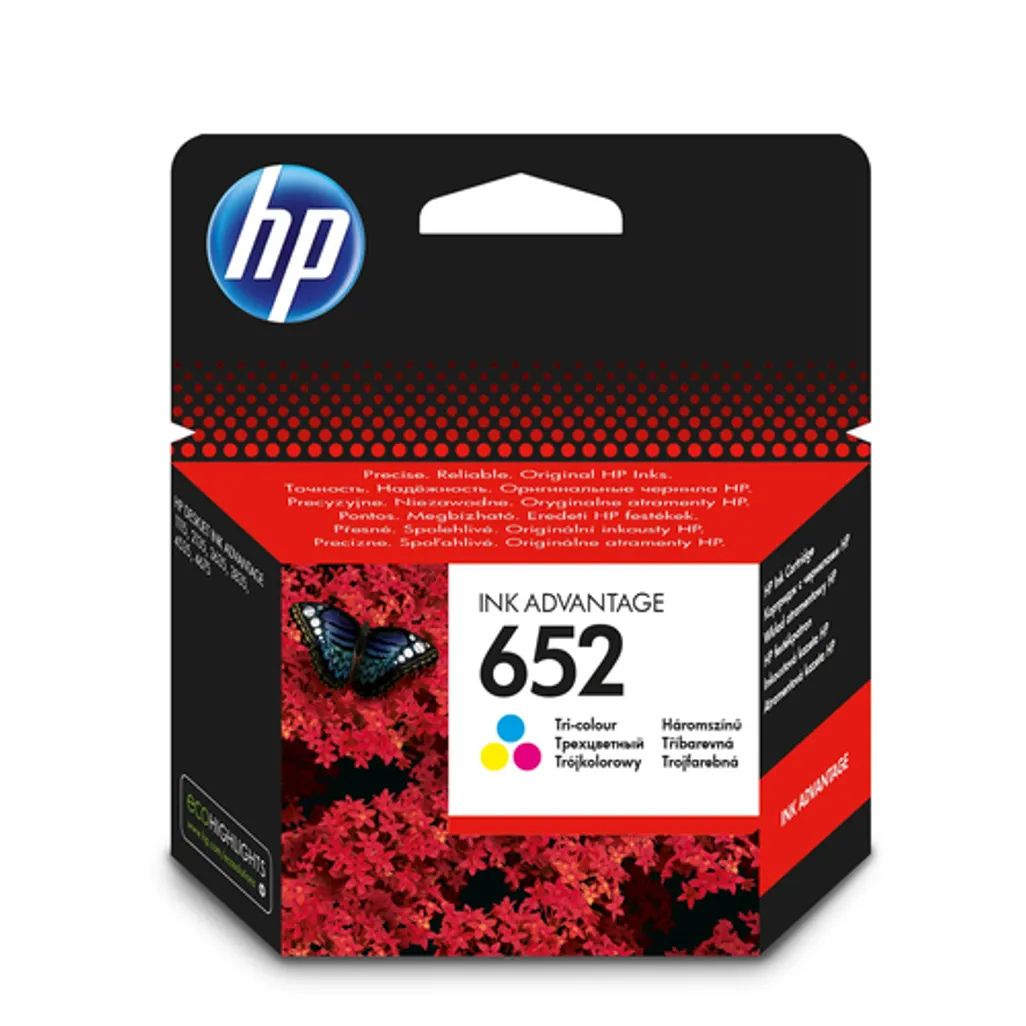 s-zoom.filetakealot-101269525-1.jpg HP 652 Ink Advantage Tri-Colour Printer Cartridge Original F6V24AE - Image 1