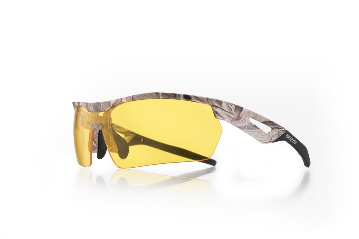 s-zoom.filetakealot-101272490-1.jpg Brentoni Unisex Cammo Yellow Sport Sunglasses - Image 1