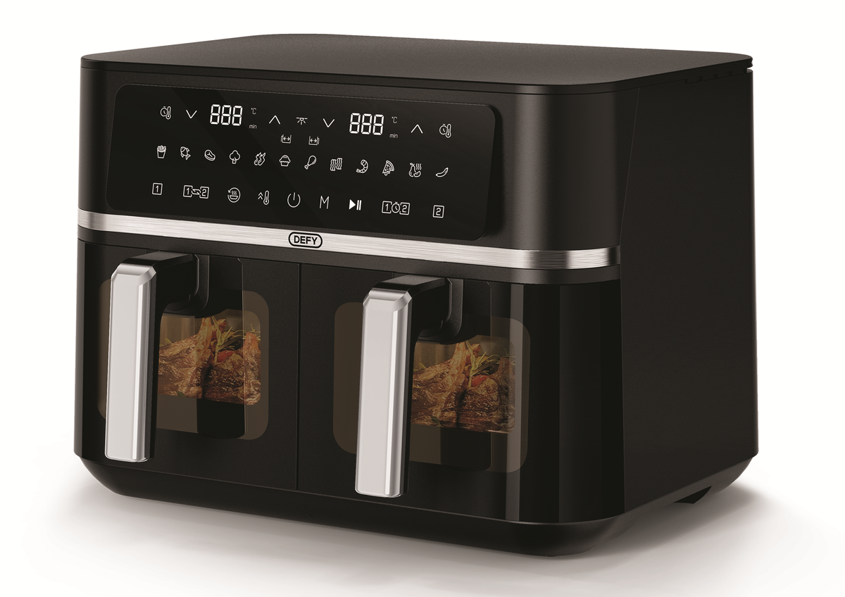 s-zoom.filetakealot-101293006-1.png Defy 8.4L Digital Dual Basket Air Fryer DAF6386DBD - Image 1