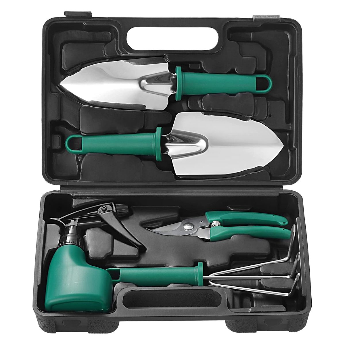 s-zoom.filetakealot-101340566-1.jpg 5 Piece Gardening Tool Set with Pruning Shear Spray Bottle and Storage Case - Image 1