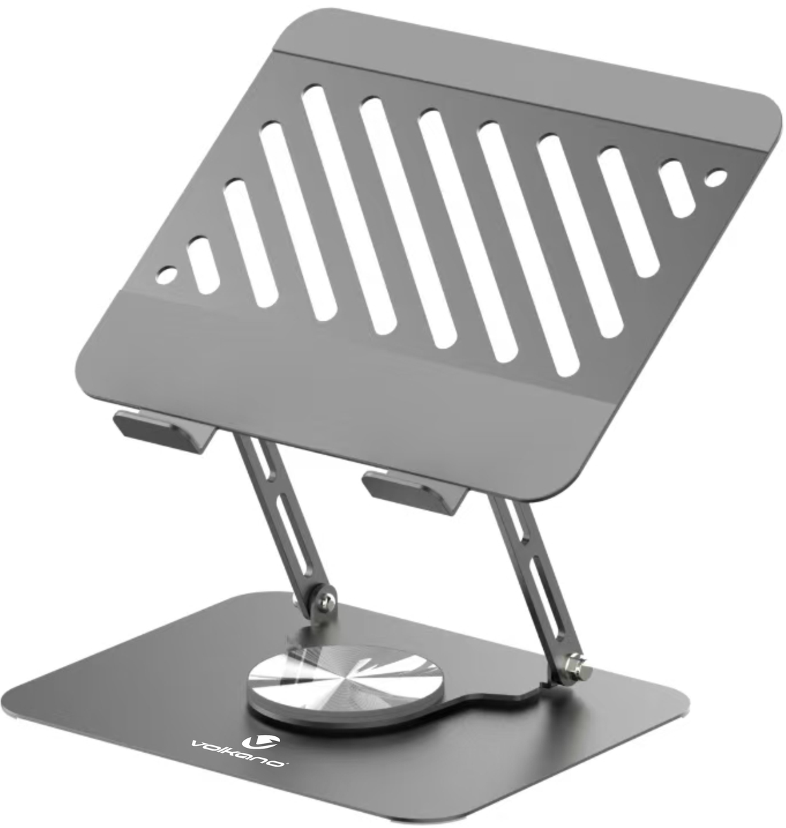 s-zoom.filetakealot-101370235-1.png Volkano Pivot 360 Adjustable Laptop Stand - Grey - Image 1