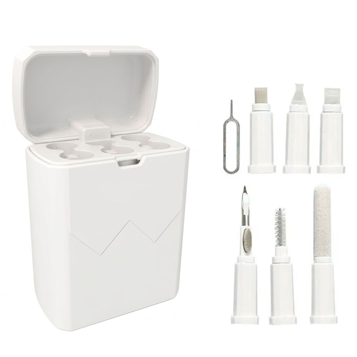 s-zoom.filetakealot-101473342-1.jpg AICOM-7-in-1 Earbuds Cleaning Pens Kit Earphone Cleaning Tools with Case - Image 1