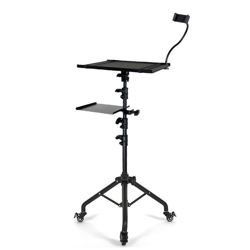 s-zoom.filetakealot-101546998-1.jpg Projector Tripod Laptop Floor Stand Ajustable Height with Phone Holder Tray - Image 1