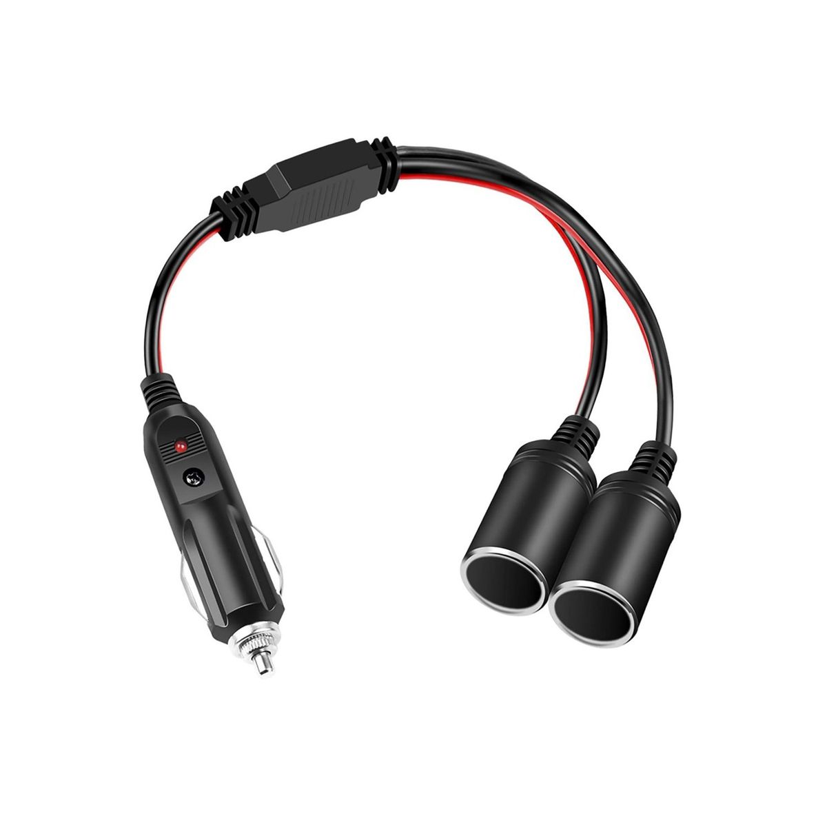 s-zoom.filetakealot-101700498-1.jpg 1-to-2 Car Cigarette Lighter Splitter: 12V/24V Car Power Adapter - Image 1