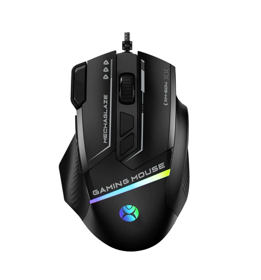 s-zoom.filetakealot-101914930-1.jpg Mikuso XM-604 RGB Gaming Mouse Wired USB High DPI PC Gaming Mouse - Image 1