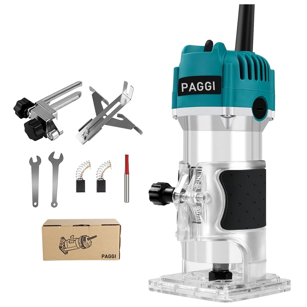 s-zoom.filetakealot-101919226-1.jpg PAGGI 800W Compact Wood Router Tool Electric Hand Wood Trimmer Palm Router - Image 1