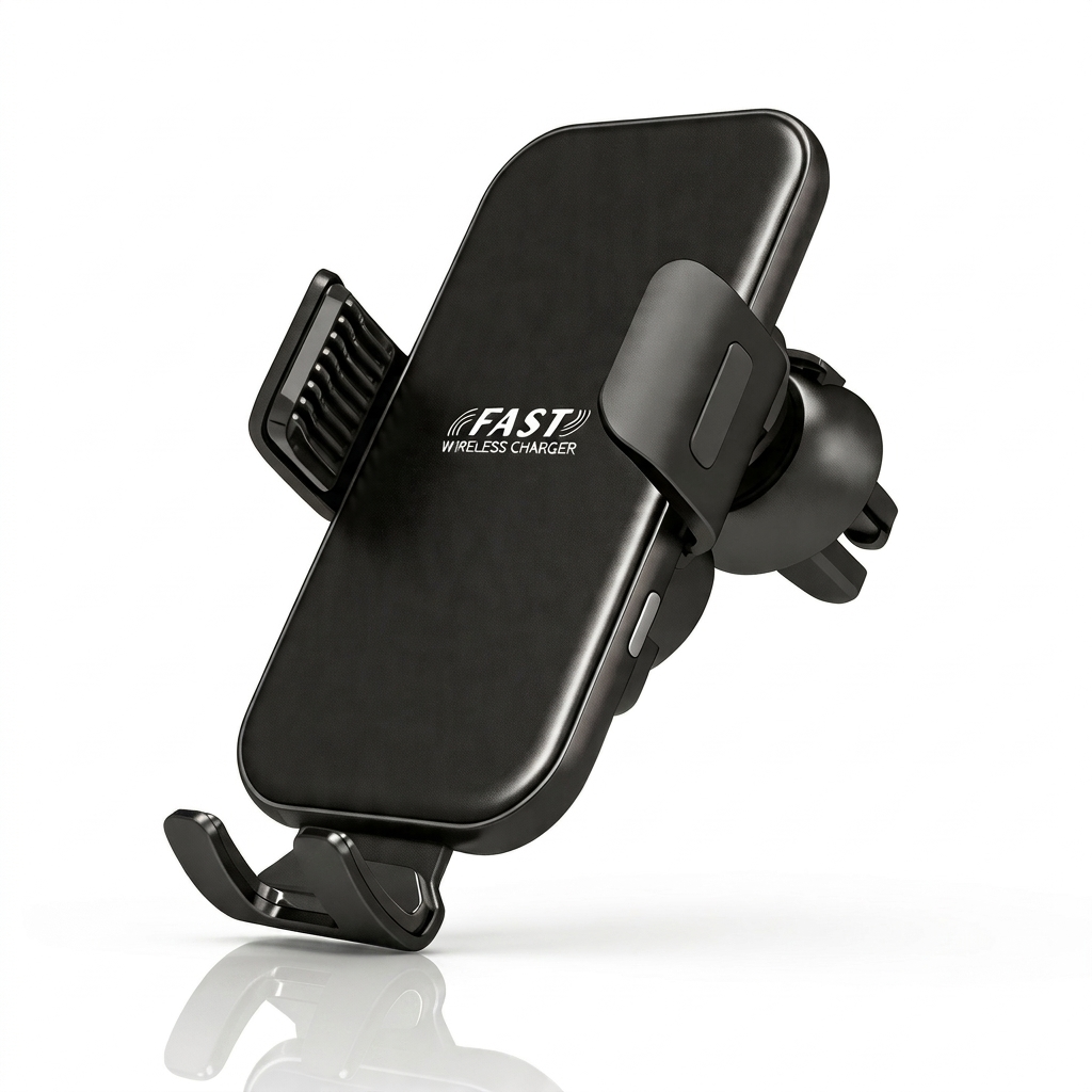 s-zoom.filetakealot-101929635-1.png 15W Fast Wireless Car Charger Mount Auto-Clamp Phone Holder - Image 1