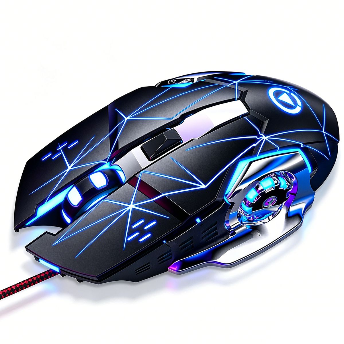 s-zoom.filetakealot-101931048-1.jpg QYNIAL Gaming Mouse Wired RGB 3200DPI USB Optical Mouse 6 Buttons Black - Image 1